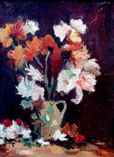 Ion Theodorescu Sion Crizanteme oil painting image